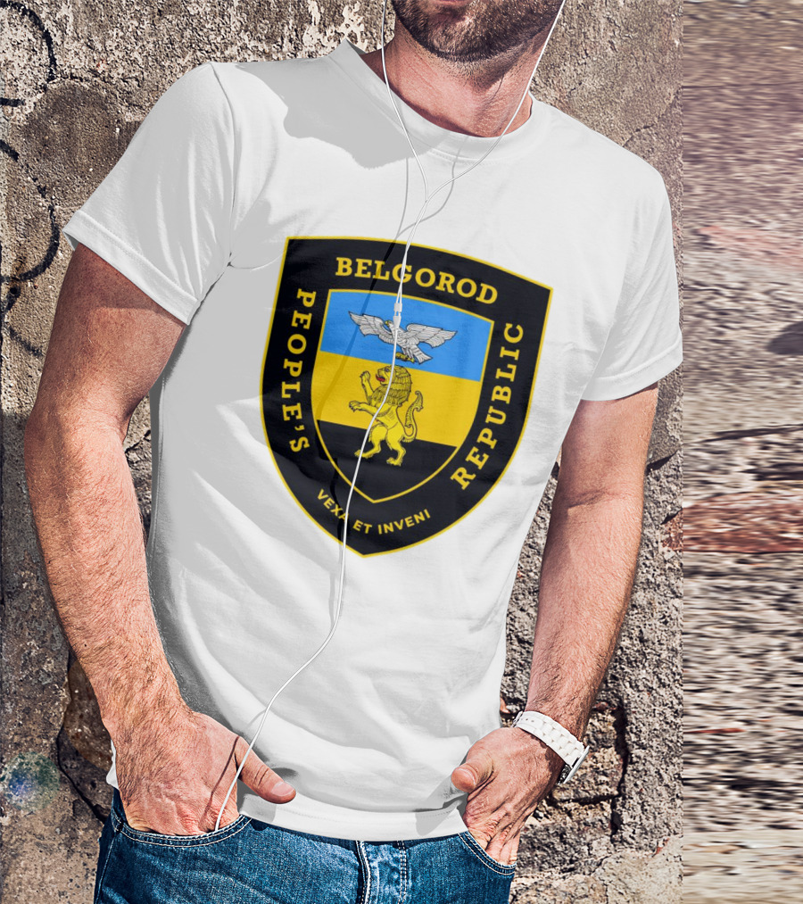Belgorod People's Republic Emblem Vexa Et Inveni Shield Lion And Eagle Crest T-Shirt