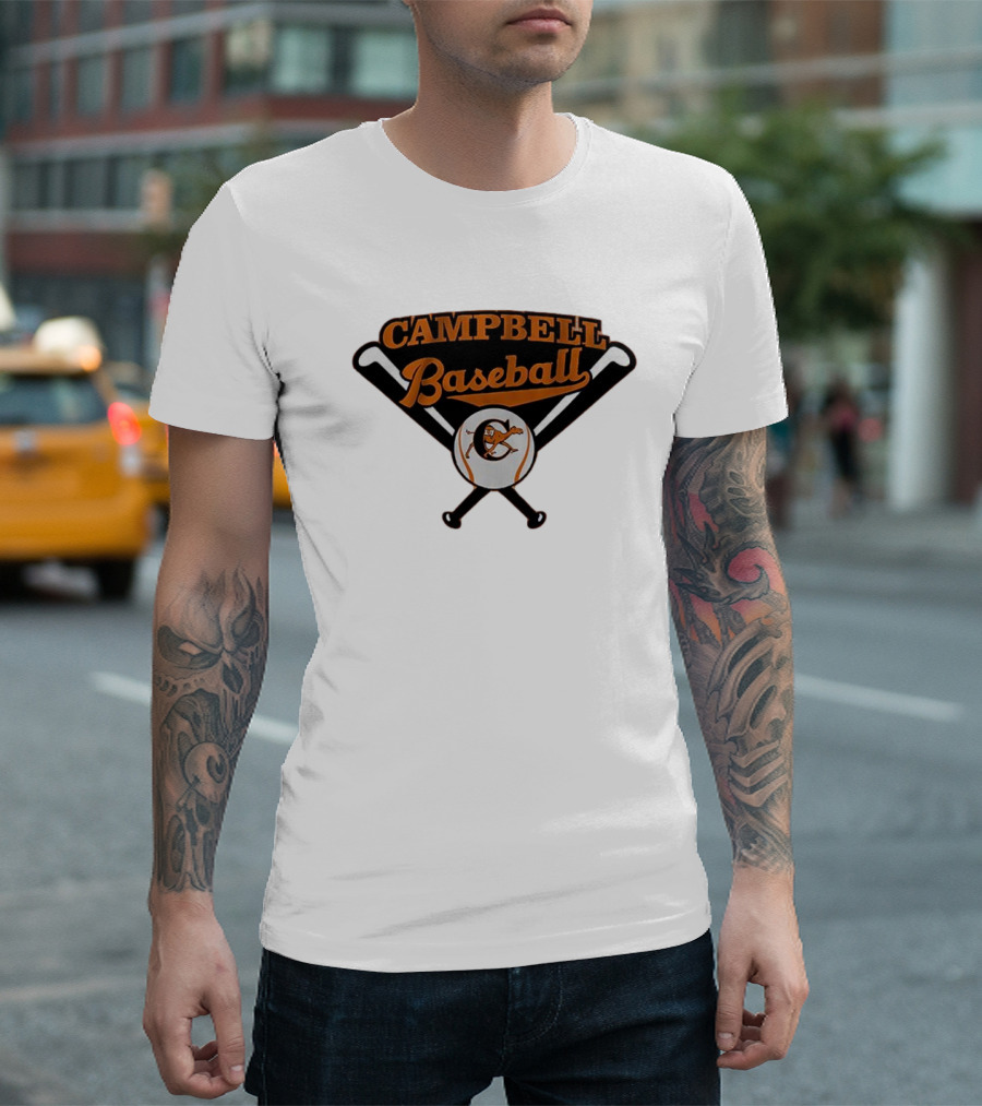 Campbell Baseball Campbell University Baseball Bats T-Shirt