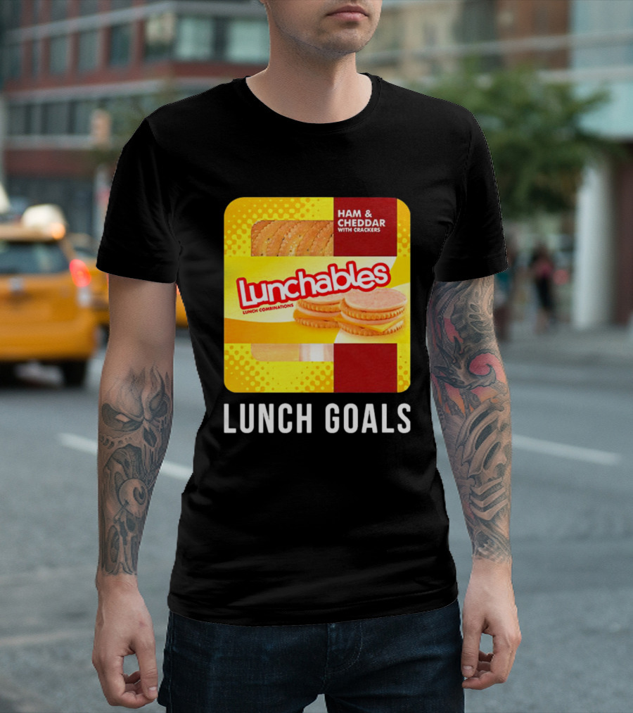 Ham and Cheddar with Crackers Lunchables Lunch Combinations Lunch Goals T-Shirt