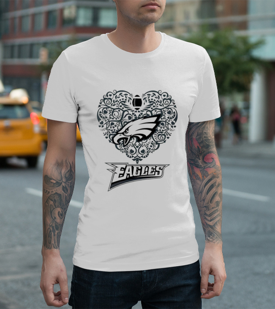 Philadelphia Eagles Heart Football Eagles T-Shirt