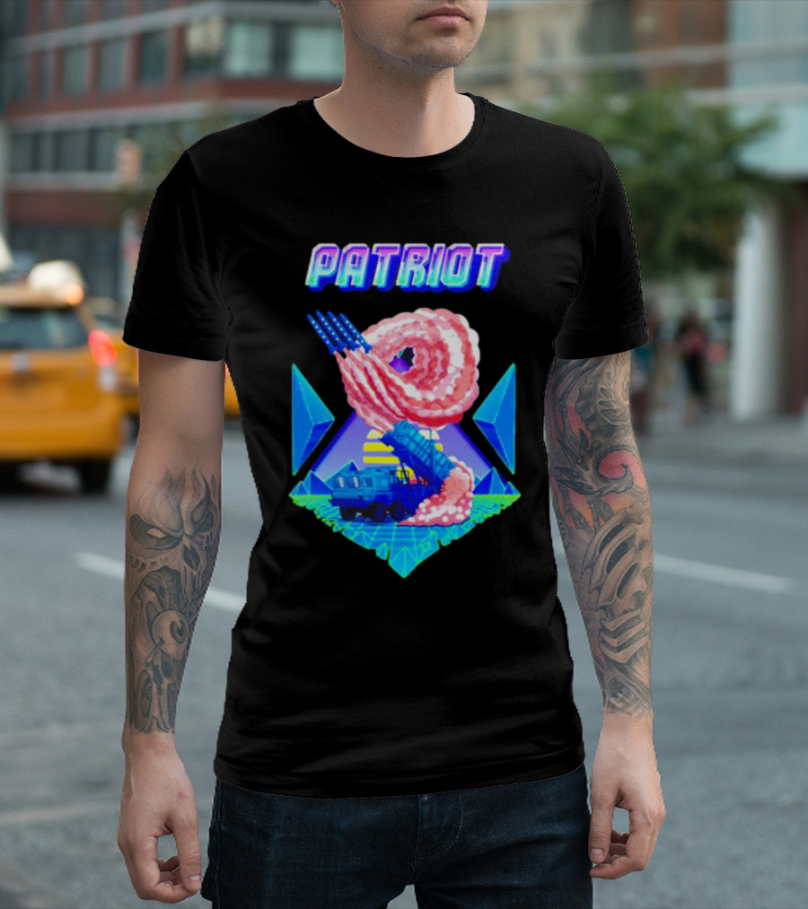 Patriot Retro Futuristic Missile Launcher T-Shirt