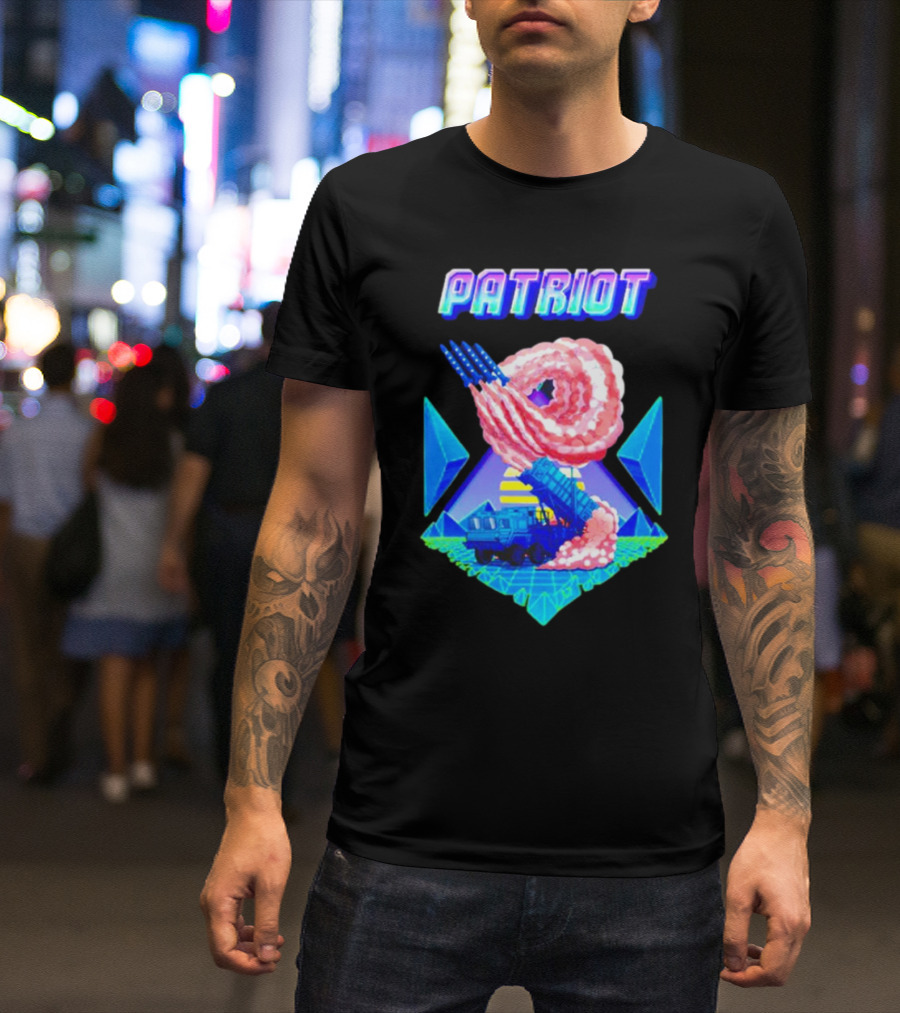 Patriot Retro Futuristic Missile Launcher T-Shirt
