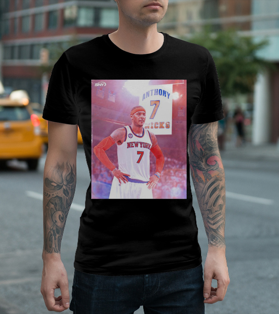 Anthony 7 New York Knicks Basketball Jersey T-Shirt