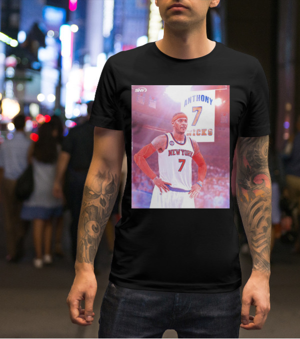 Anthony 7 New York Knicks Basketball Jersey T-Shirt