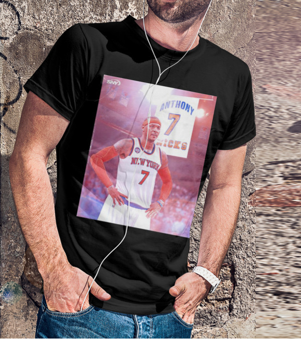 Anthony 7 New York Knicks Basketball Jersey T-Shirt