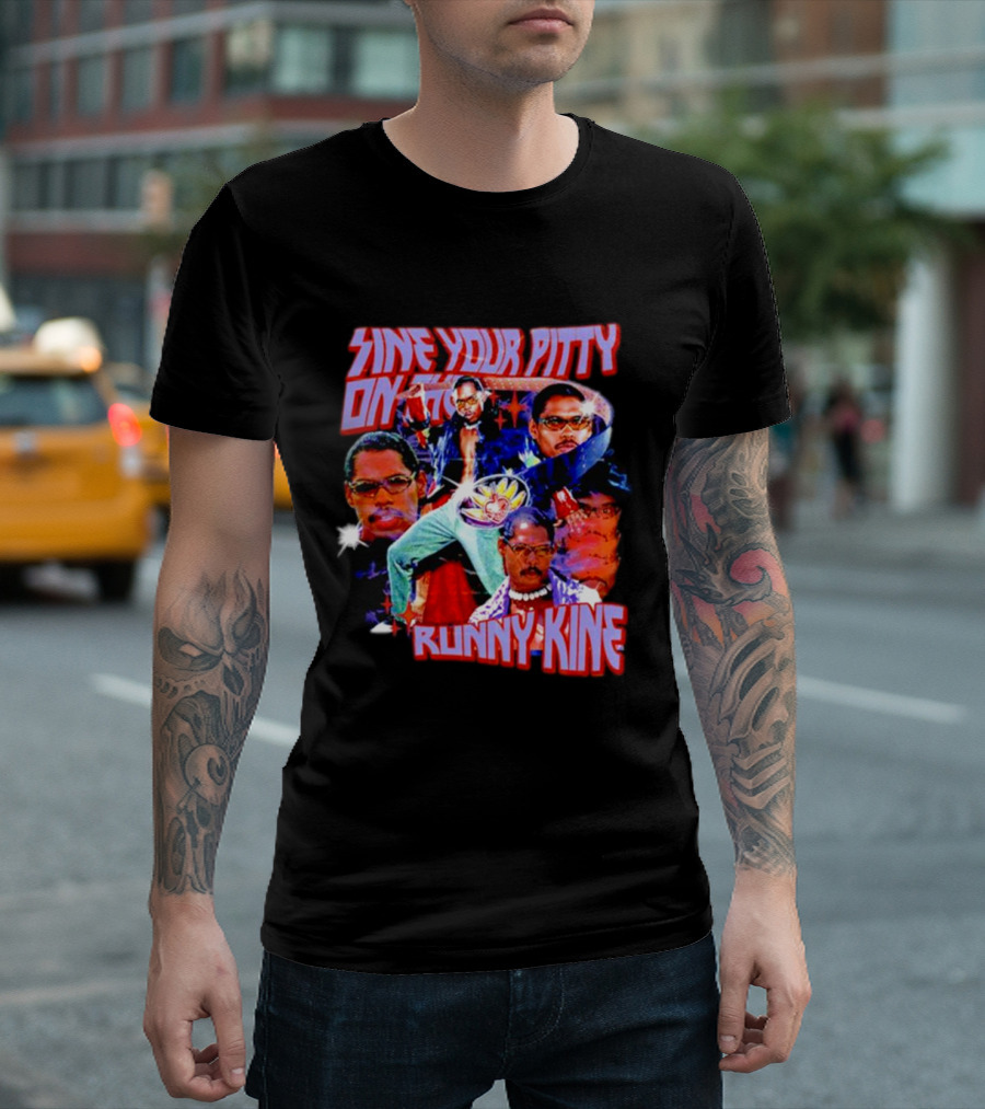 Sine Your Pitty on the Runny Kine Pootie Tang Collage T-Shirt