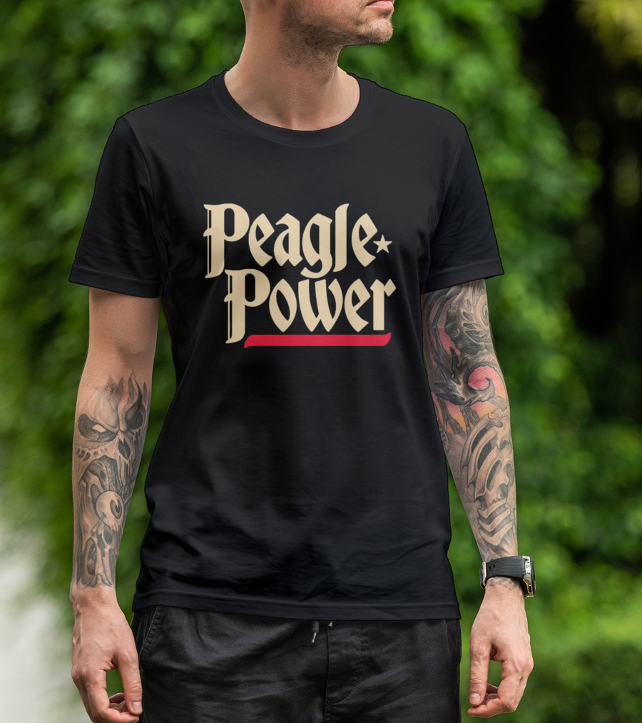Texas Baseball Peagle Power Star Icon T-Shirt