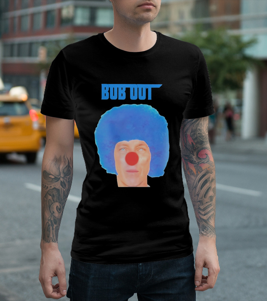 Bernardeschi Bob Out Blue Afro Red Nose T-Shirt