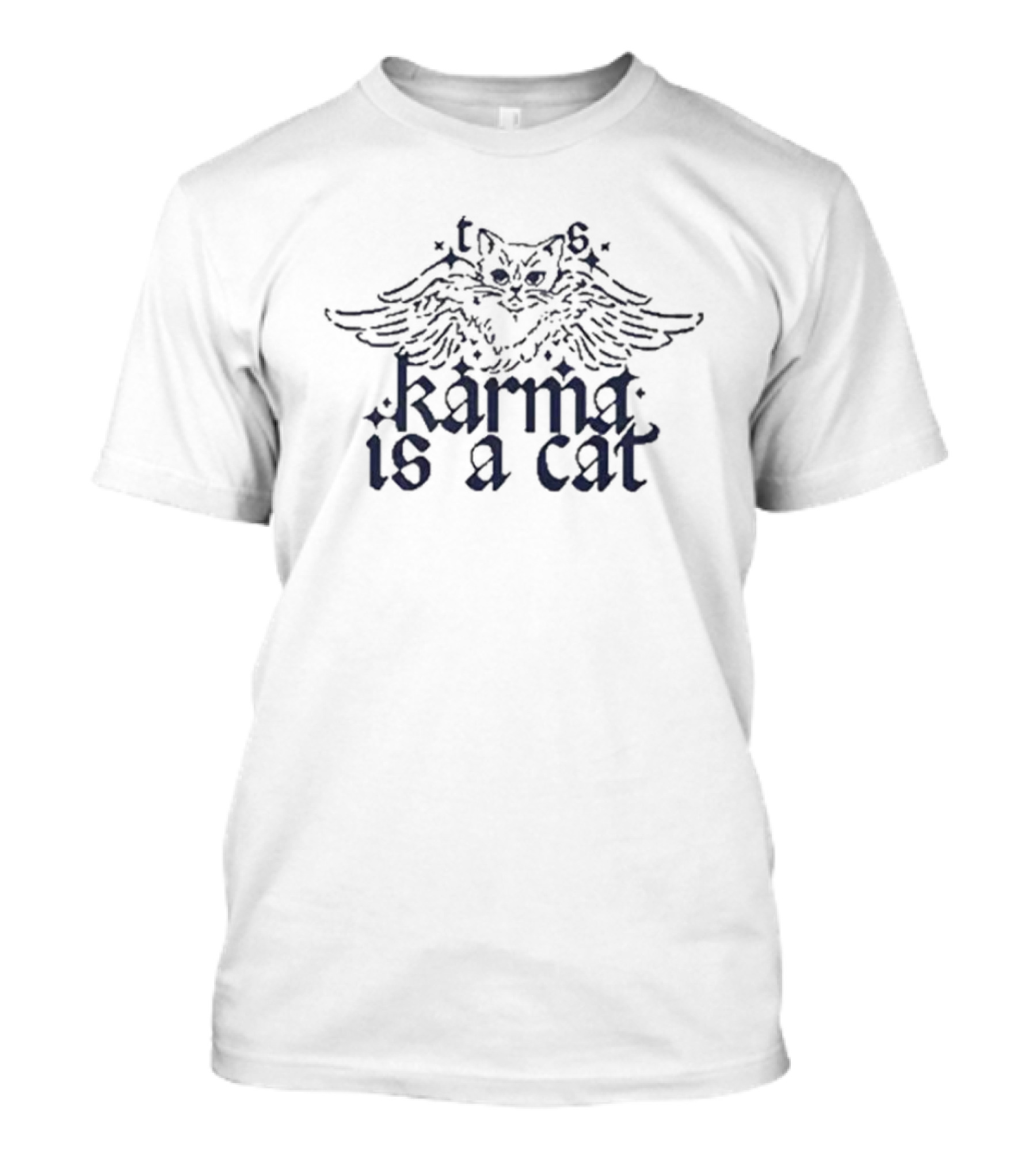 Karma Is A Cat T S 6 Winged Cat T-Shirt