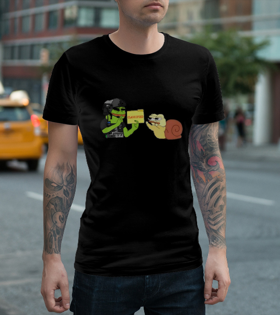 Leak Documents Classified Feed the Snail Meme T-Shirt