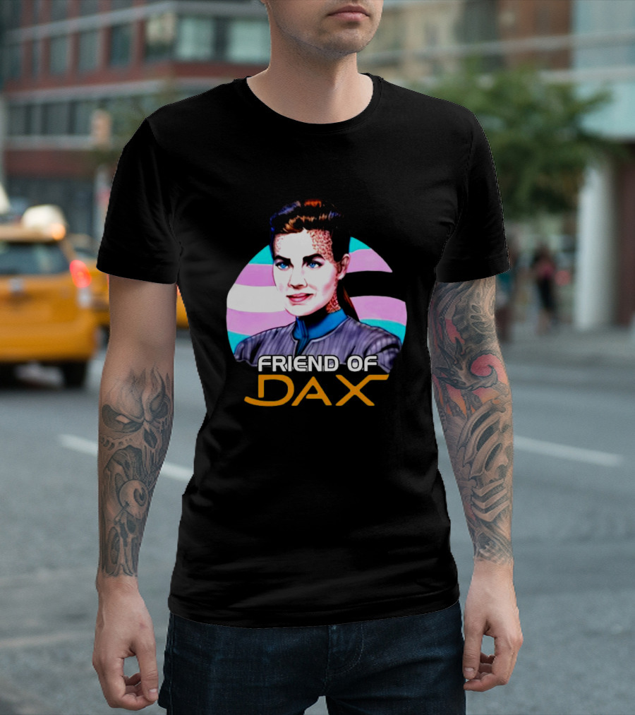 Friend Of Dax Star Trek Trans Pride Background T-Shirt