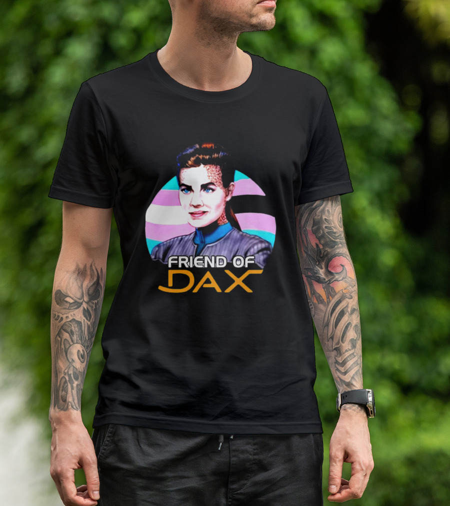 Friend Of Dax Star Trek Trans Pride Background T-Shirt