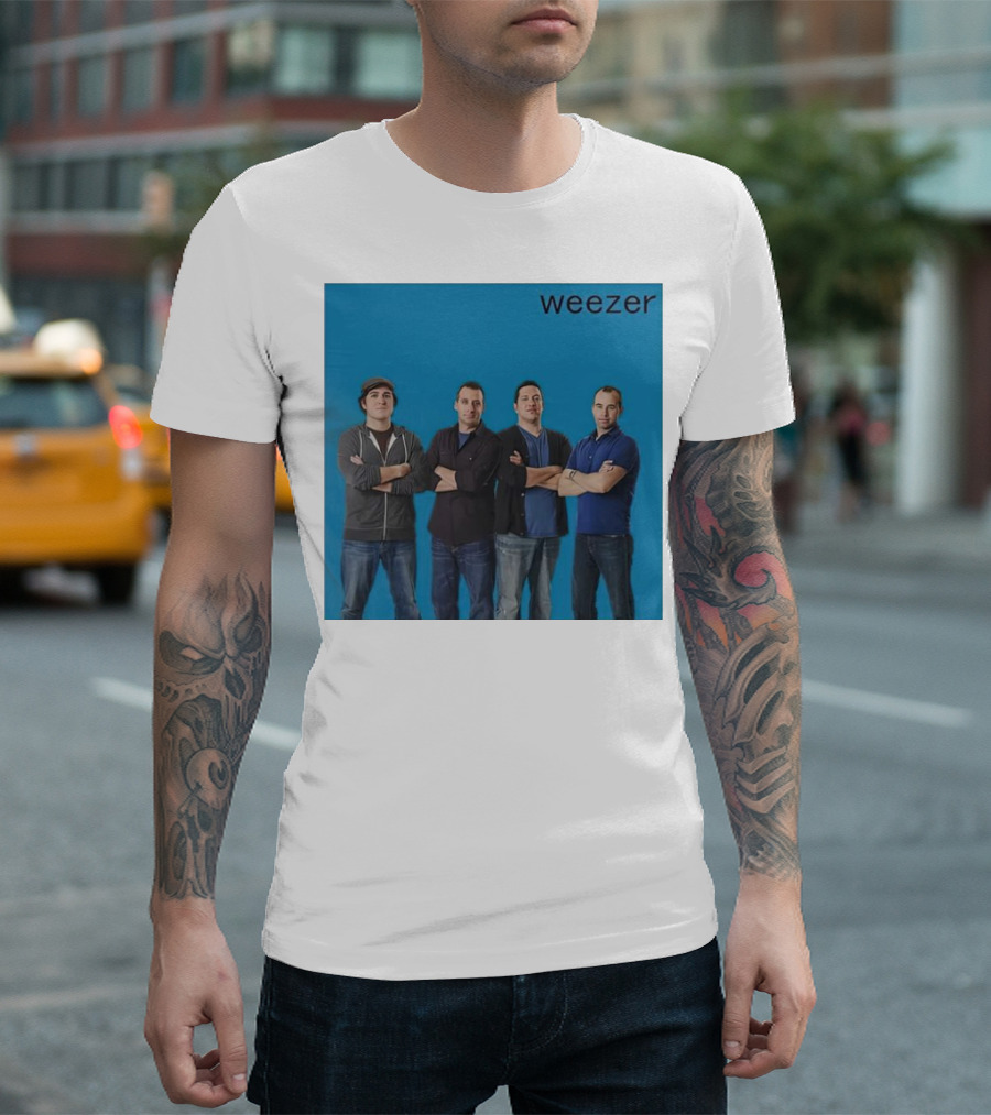 Impractical Jokers Weezer Blue Album Mashup T-Shirt