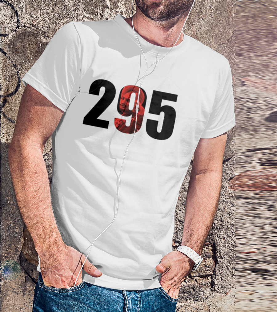 Sidhu Moose Wala 295 Black And Red T-Shirt