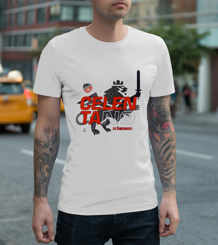 Celentano FC Cincinnati Lion Shield T-Shirt