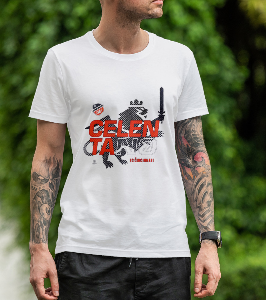 Celentano FC Cincinnati Lion Shield T-Shirt