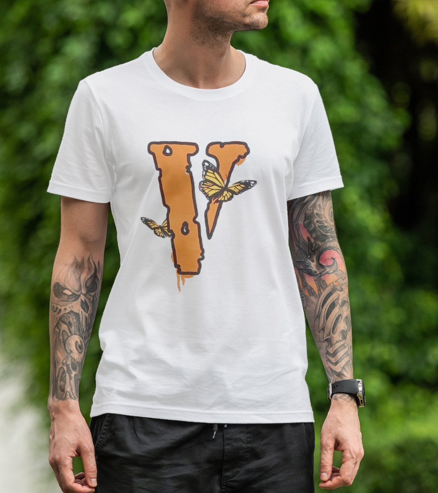 Legends Never Die Vlone Butterfly Logo V T-Shirt