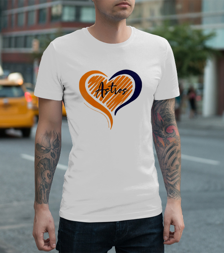 Houston Astros Heart T-Shirt