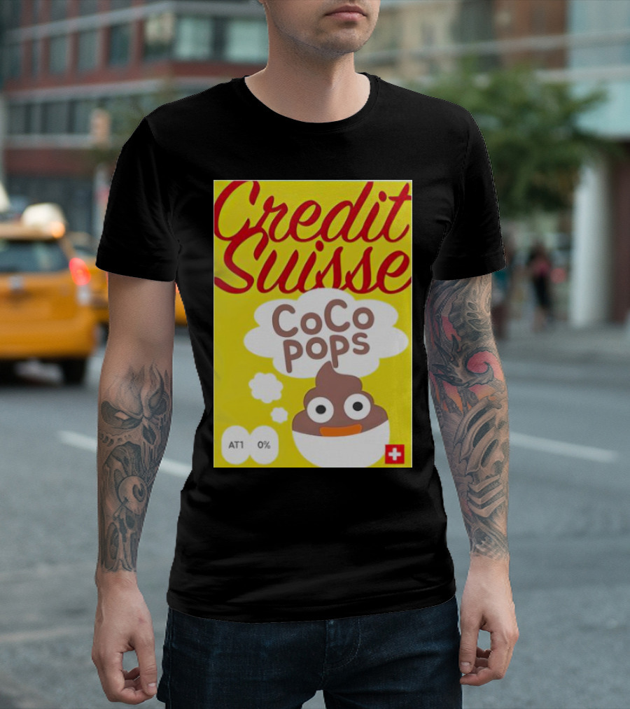 Credit Suisse CoCo Pops Parody Box AT1 0% T-Shirt