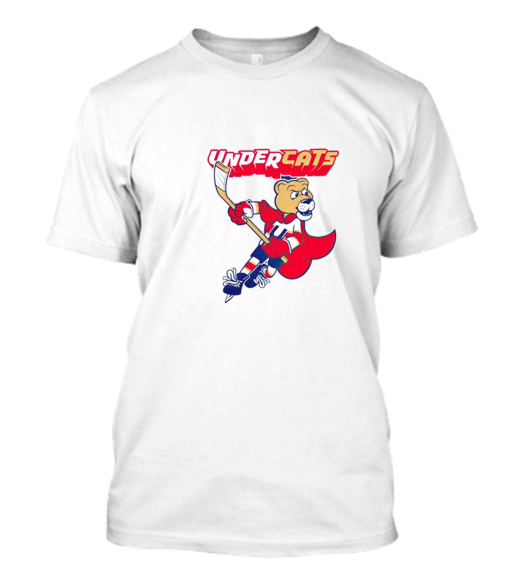 Undercats Florida Panthers Mascot Hockey Skating Bear T-Shirt