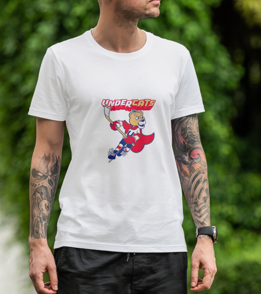 Undercats Florida Panthers Mascot Hockey Skating Bear T-Shirt