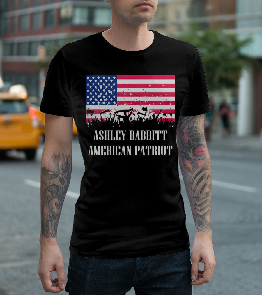 Ashley Babbitt American Patriot USA Flag Protesters T-Shirt