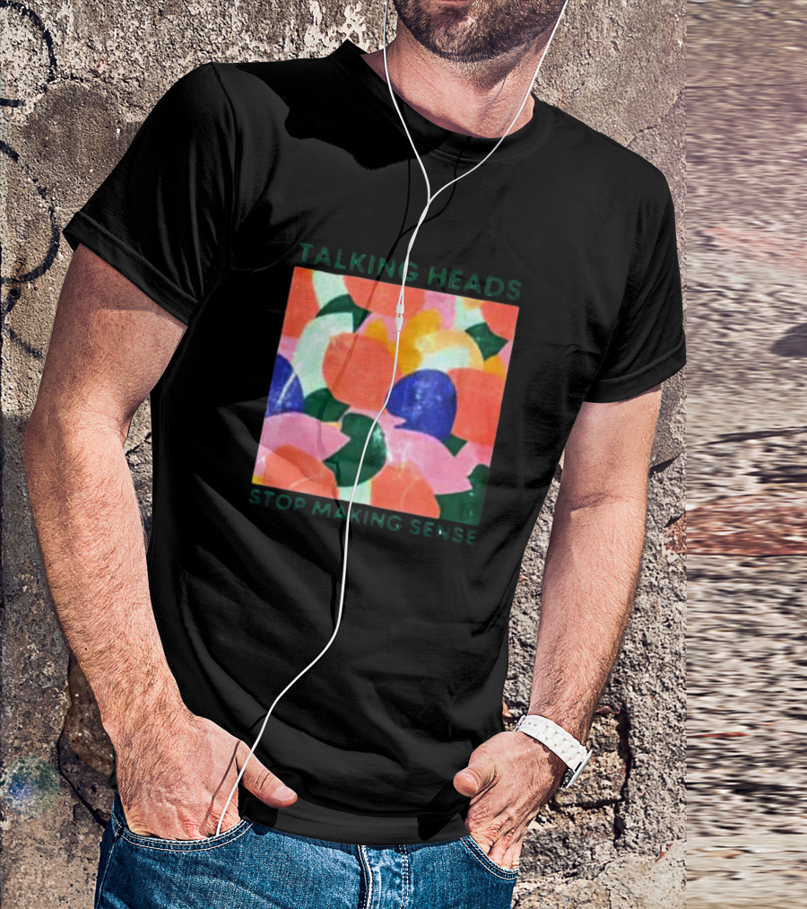 Talking Heads Stop Making Sense Multicolor Abstract T-Shirt