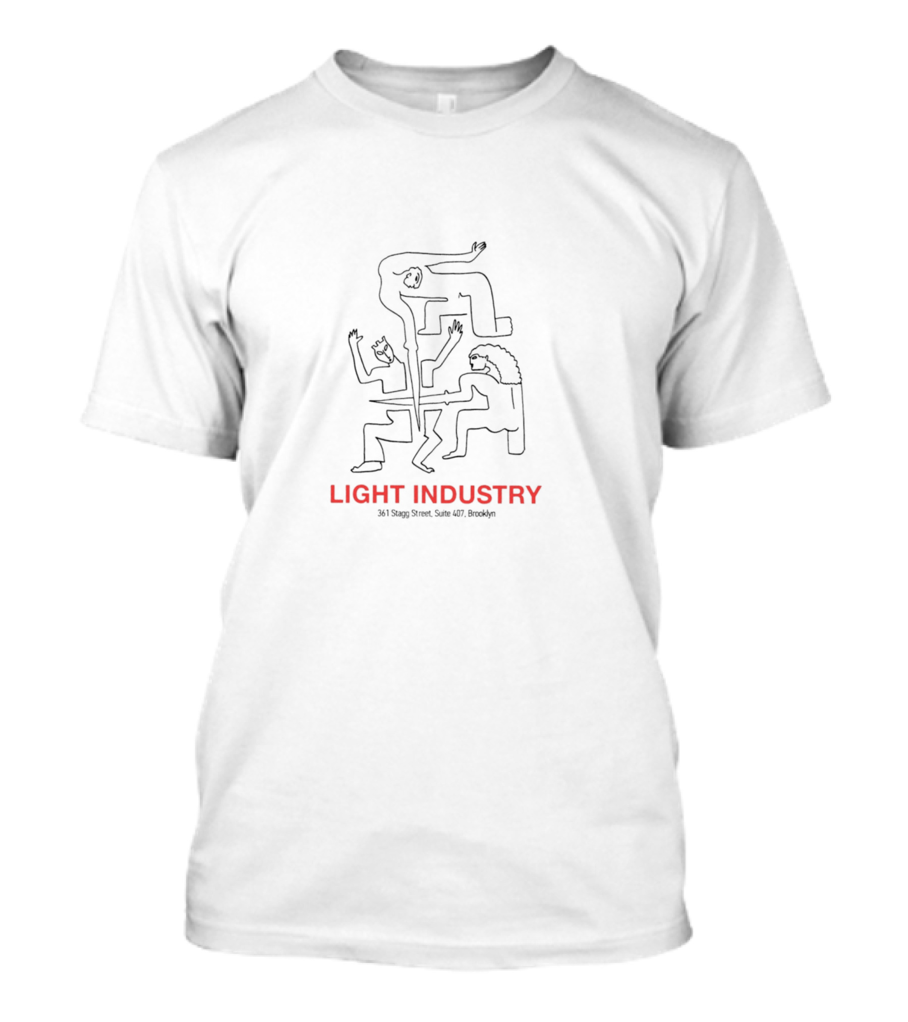 Eisenstein Light Industry 361 Stagg Street Suite 407 Brooklyn Abstract Human Figures T-Shirt