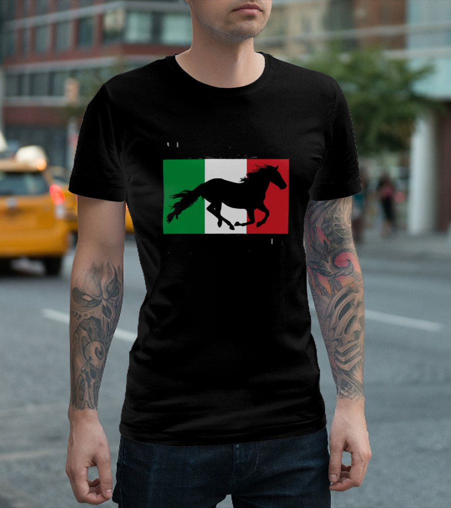 Save A Stallion Ride An Italian Italy Flag Stallion T-Shirt