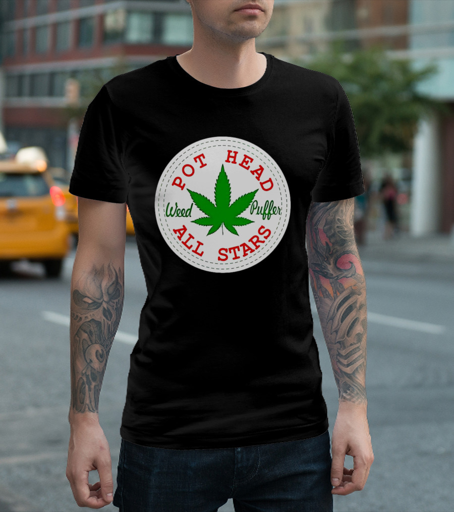 Pot Head Weed Puffer All Stars T-Shirt