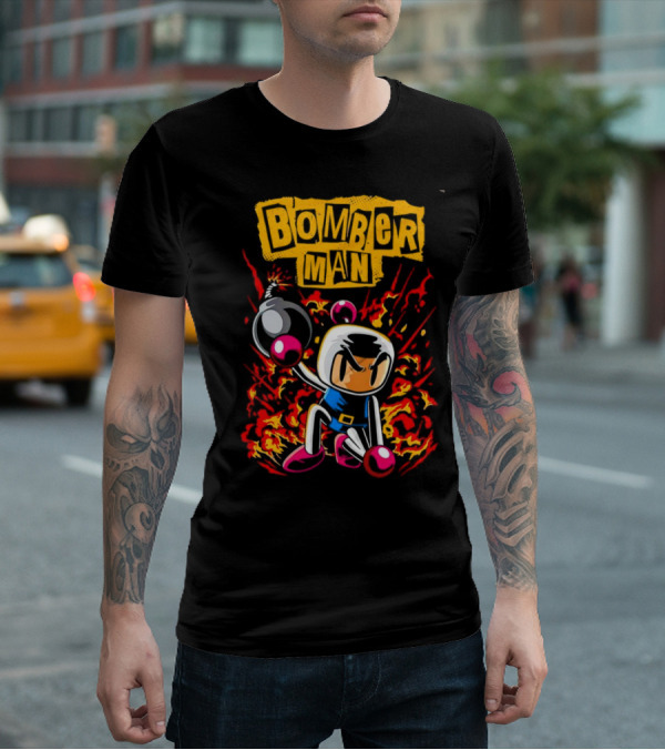 Bomberman Dynamic Action Explosion Iconic T-Shirt