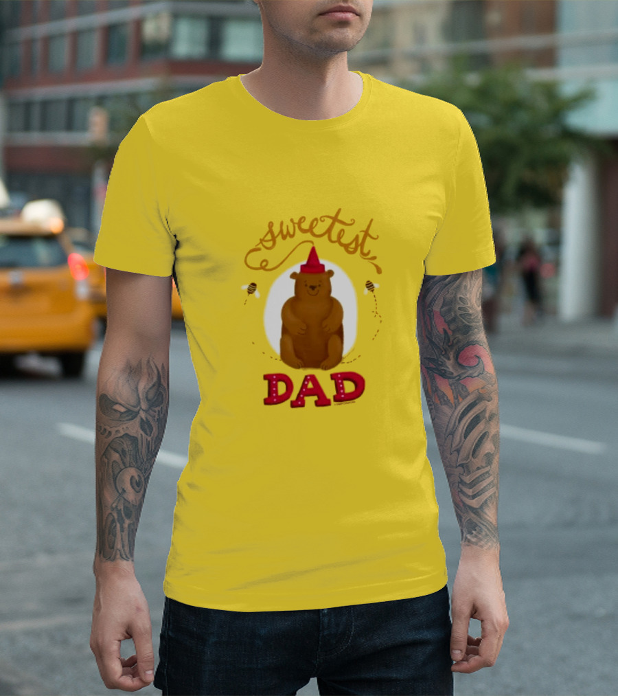 Sweetest Dad Bear Fathers Day T-Shirt