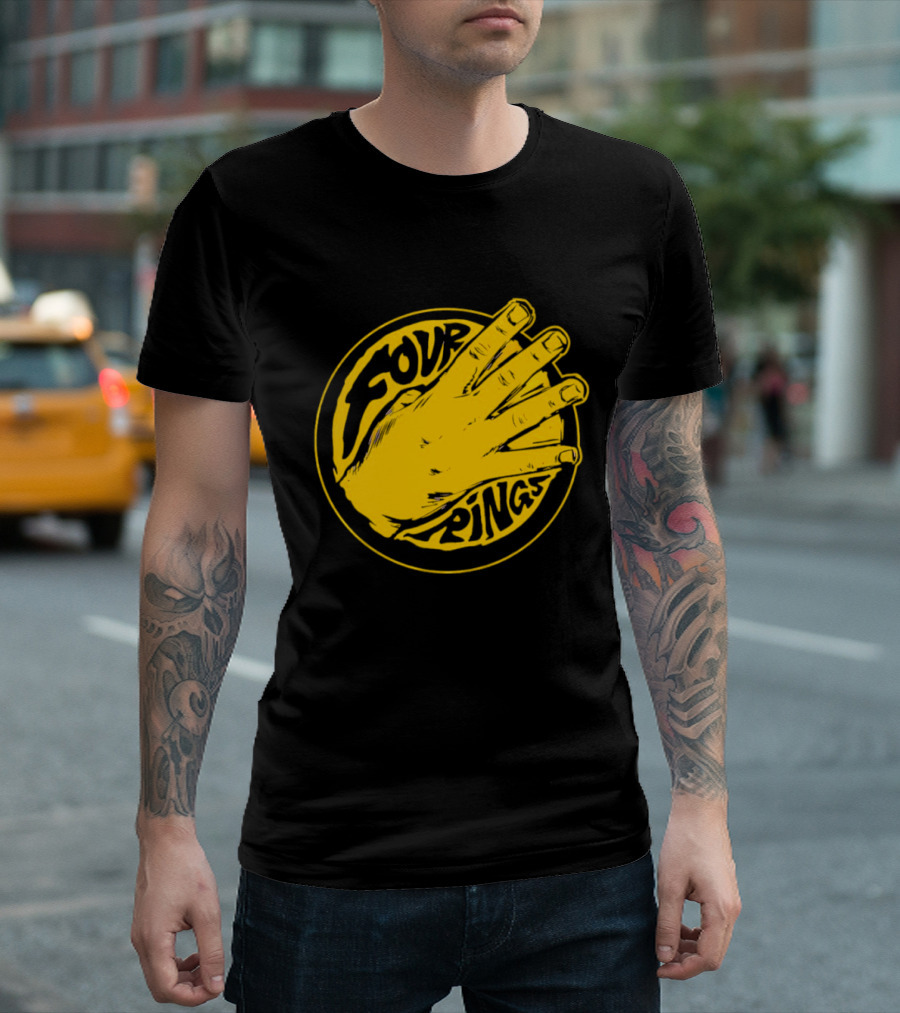 Four Rings Basketball Hand Bay Area Victory Celebrations T-Shirt