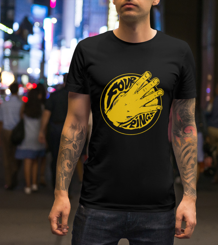 Four Rings Basketball Hand Bay Area Victory Celebrations T-Shirt