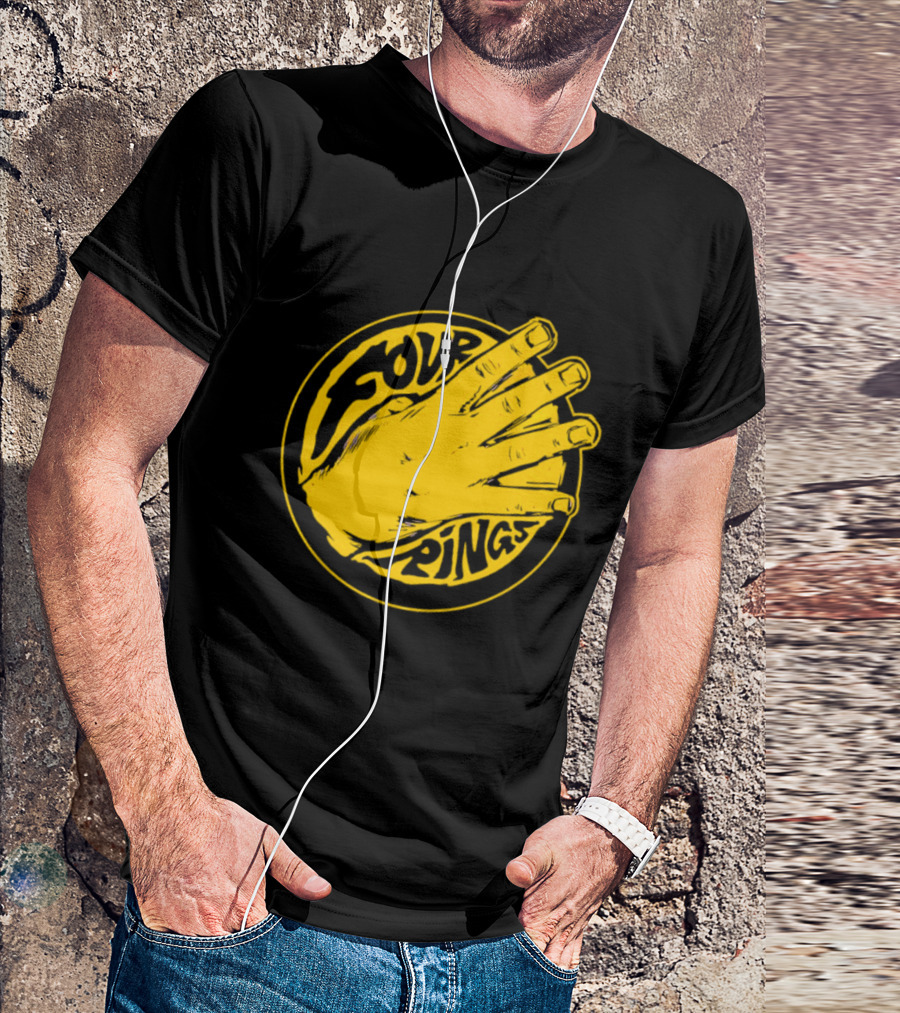 Four Rings Basketball Hand Bay Area Victory Celebrations T-Shirt