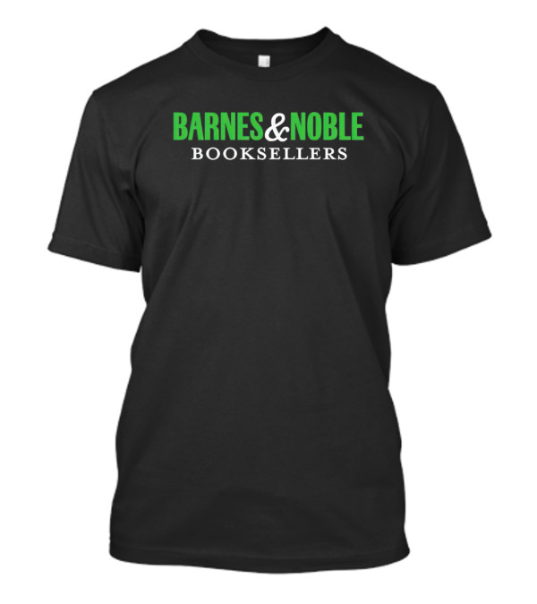 Barnes And Noble Booksellers Logo Green Text T-Shirt