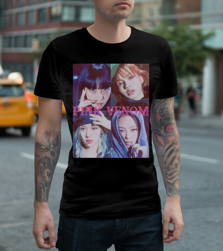 BLACKPINK Born Pink Pink Venom Album Cover T-Shirt