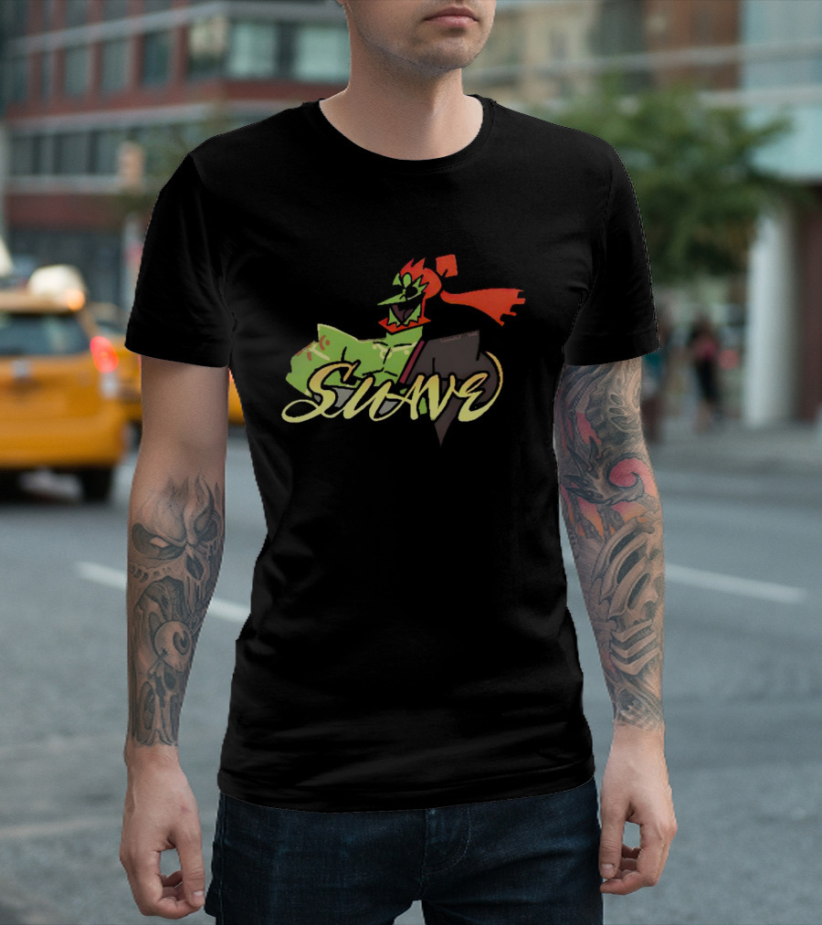 CucuI Ganon Dos Suave Green Red Masked Character T-Shirt
