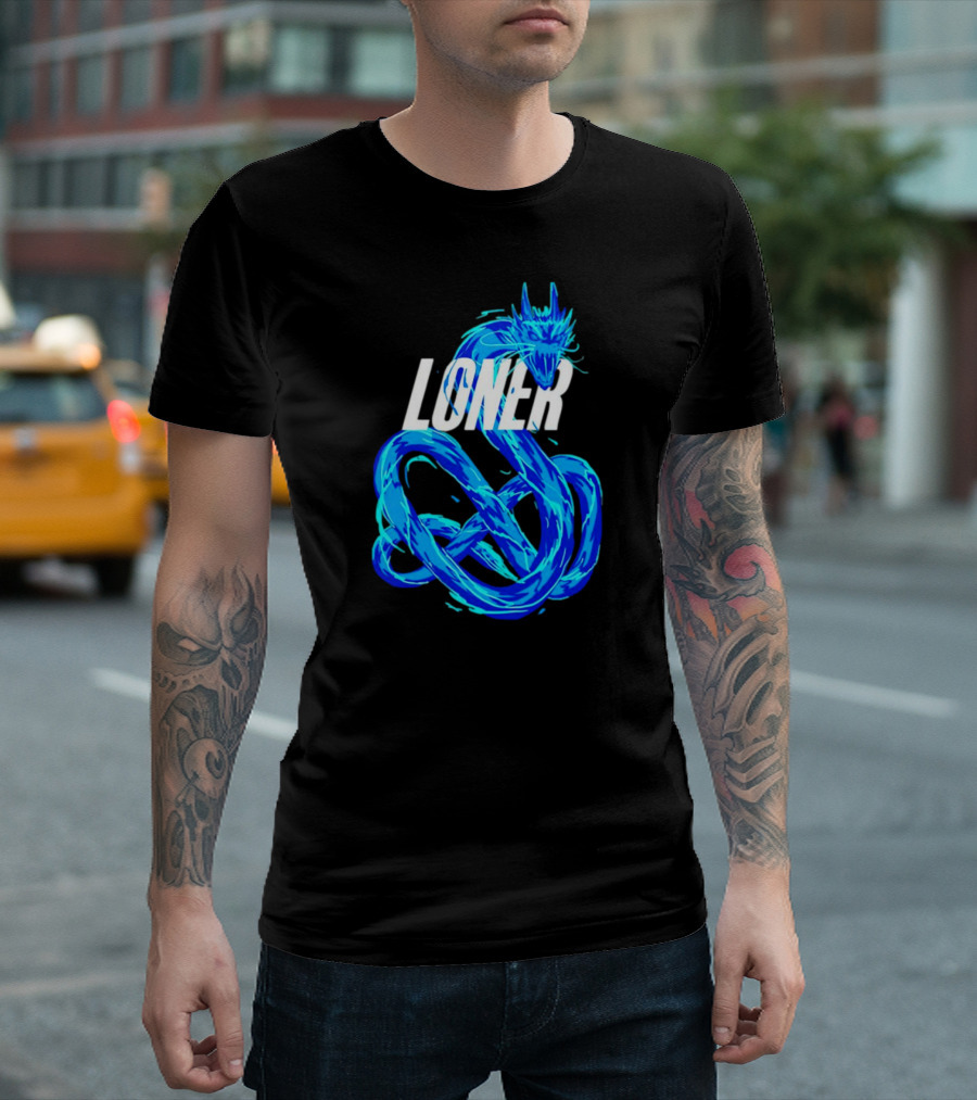 Loner Blue Dragon T-Shirt