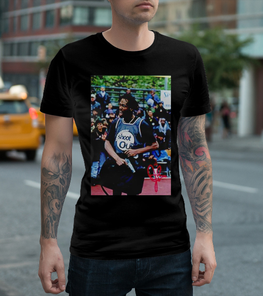 Patrick Beverley Shoot Out Signature Basketball Moment T-Shirt