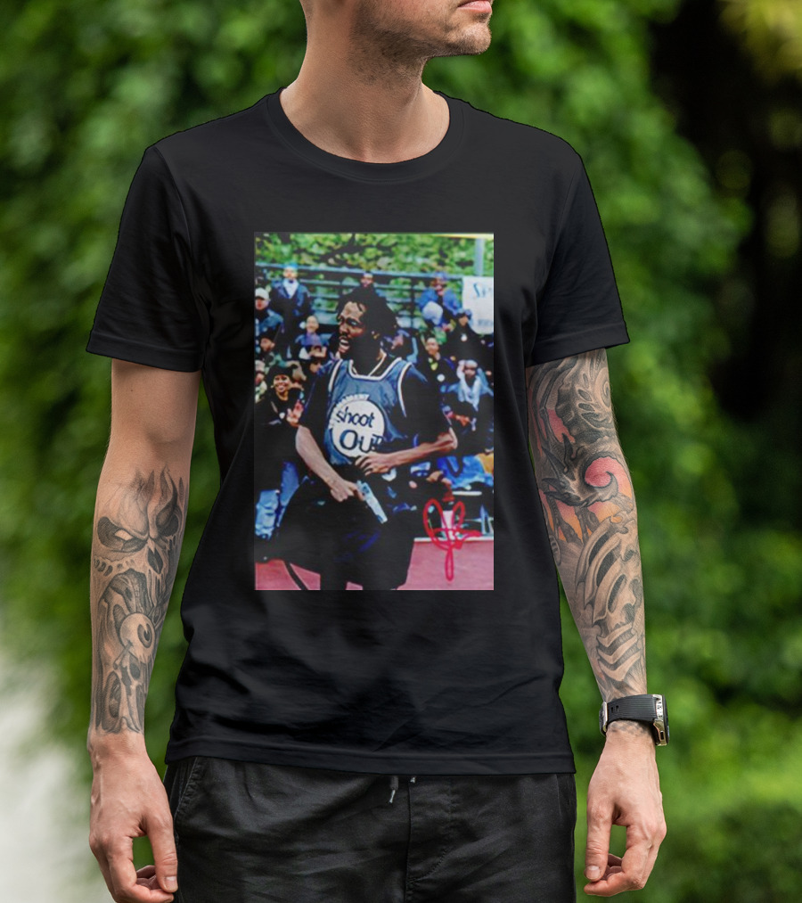 Patrick Beverley Shoot Out Signature Basketball Moment T-Shirt
