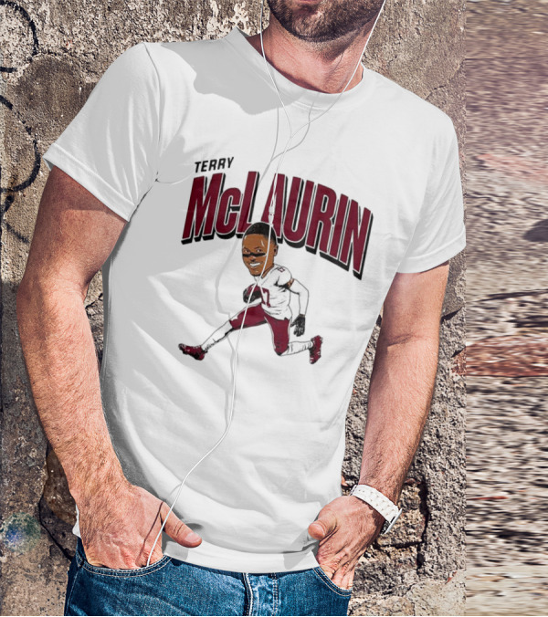 Terry McLaurin 17 Football Player Caricature T-Shirt