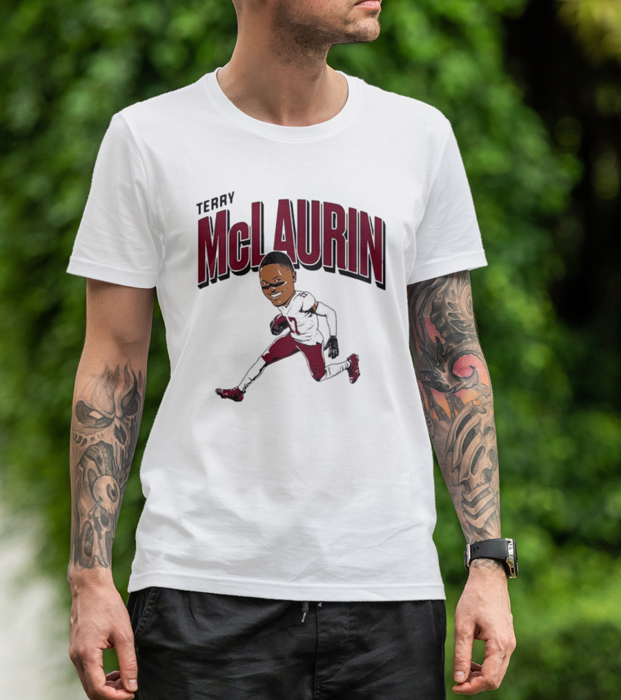 Terry McLaurin 17 Football Player Caricature T-Shirt