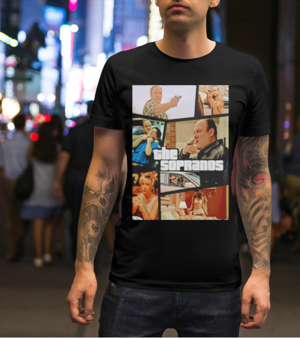 The Sopranos Crime Drama Montage T-Shirt