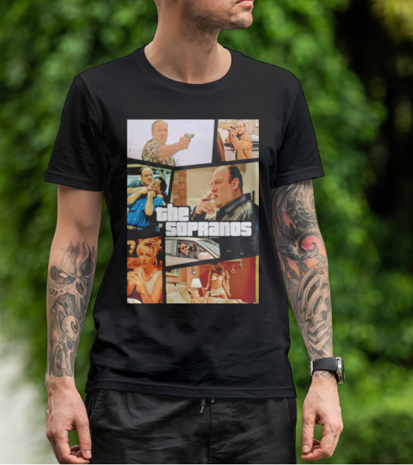 The Sopranos Crime Drama Montage T-Shirt