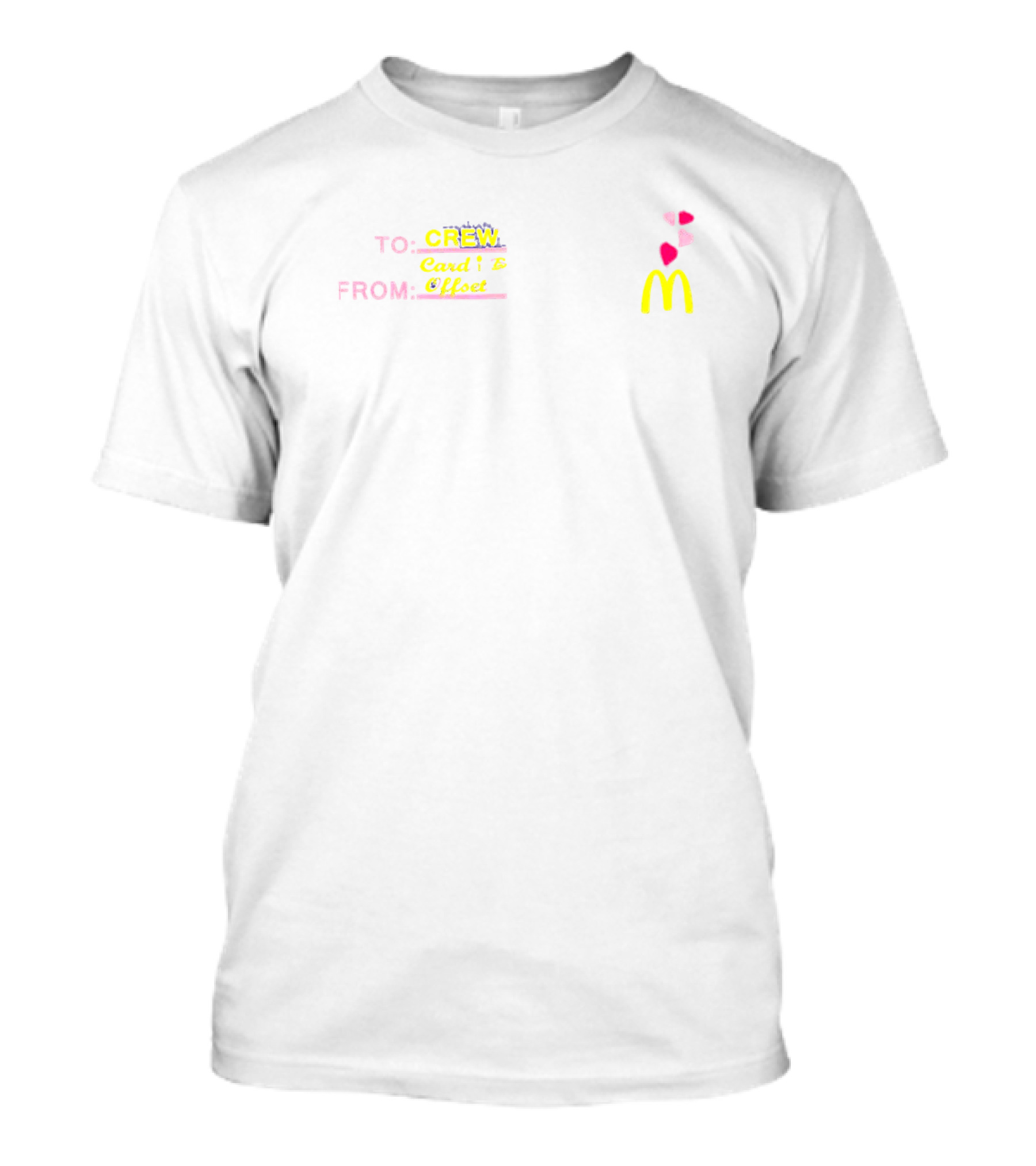 Cardi B Offset McDonald's Crew Gift T-Shirt