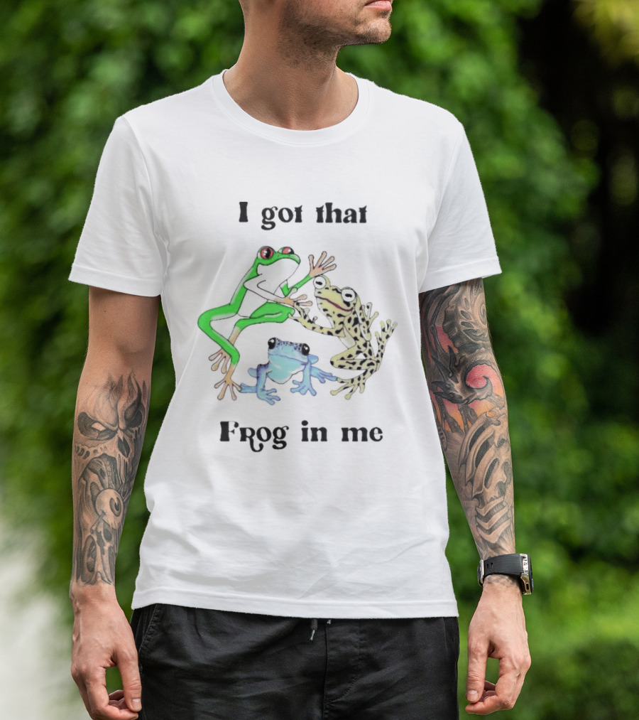 I Got That Frog In Me Vibrant Colorful Trio T-Shirt