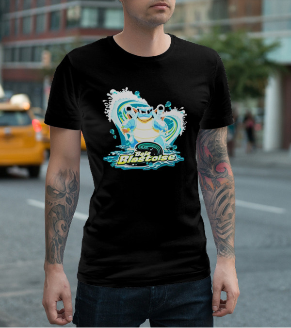 Baja Blastoise Splashing Surf Adventure T-Shirt