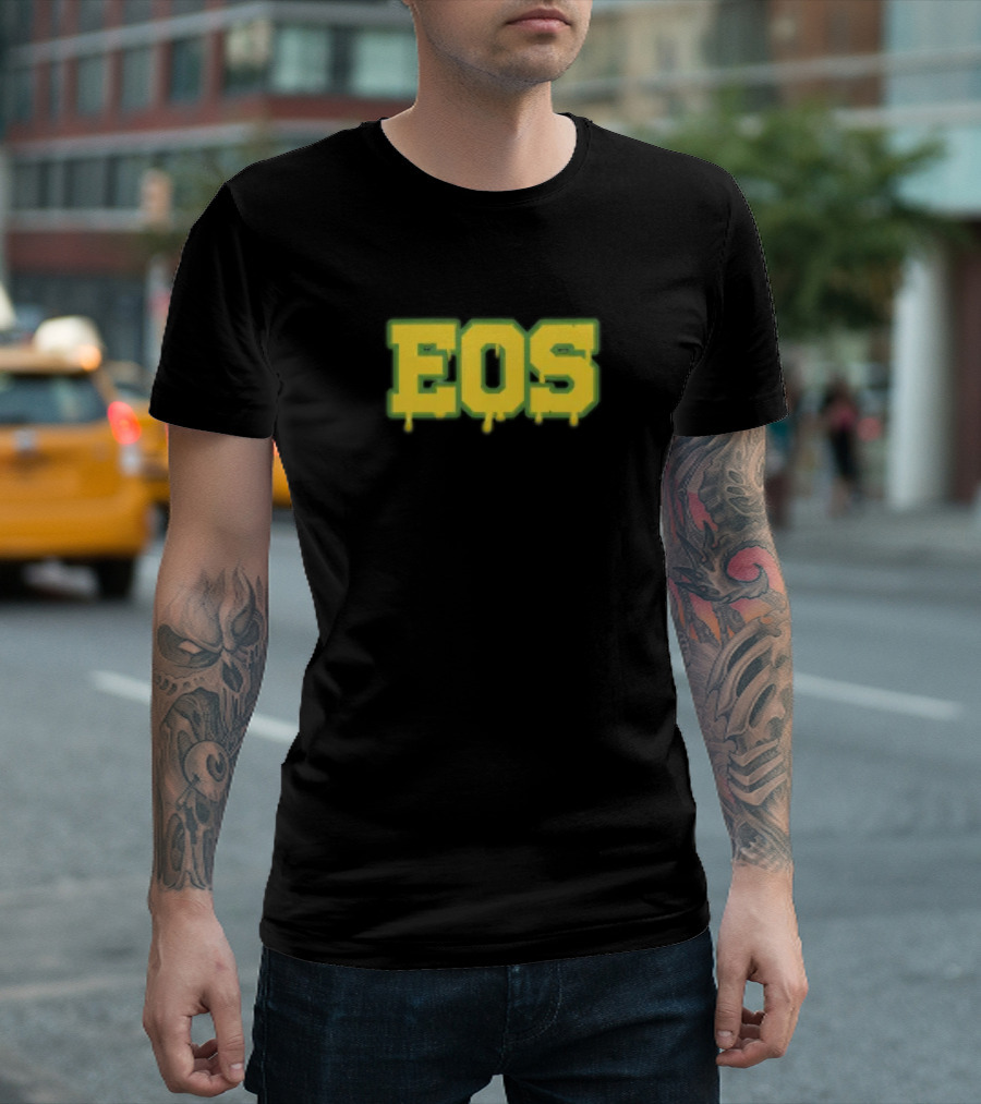 Yah3 Vaultroom Eos Dripping Neon Text T-Shirt