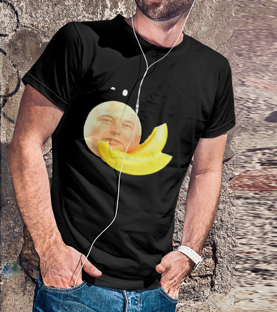 Melon Musk Canary Musk Face With Melon Slice T-Shirt